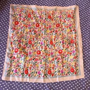 Floral Peach color Bandana Scarf